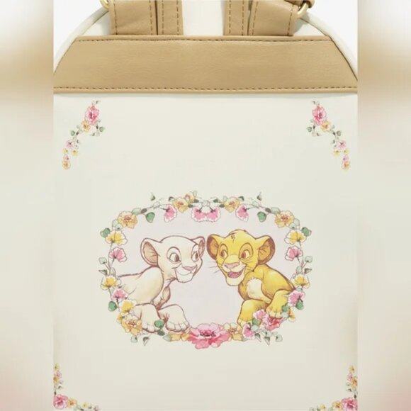 NWT Loungefly Disney The Lion King Young Simba & Nala Heart Mini Backpack main image 9